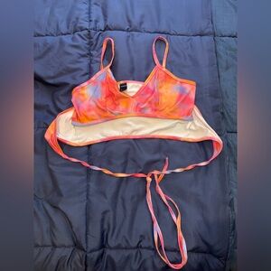 Shein Vibrant Tie-Dye Strappy Crop Top (Women’s Medium)